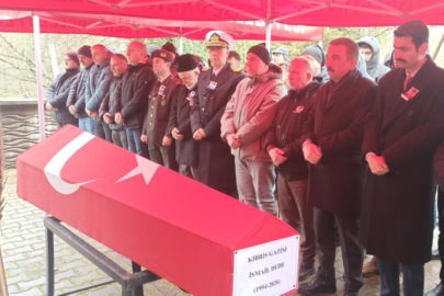 Kıbrıs Gazisi son yolculuğuna dualarla uğurlandı