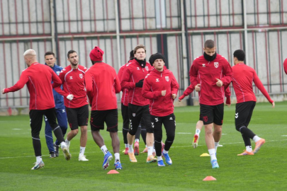 Samsunspor, Shkendija maçı hazırlıklarını tamamladı