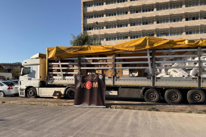 TIR'dan 7 milyon 440 bin kaçak makaron çıktı