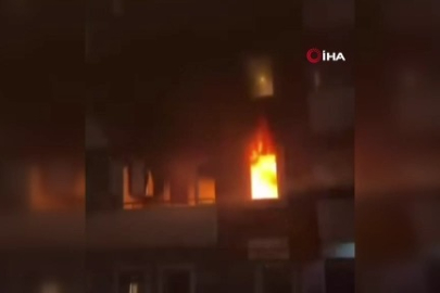 Bursa’da apartman dairesi alev alev yandı