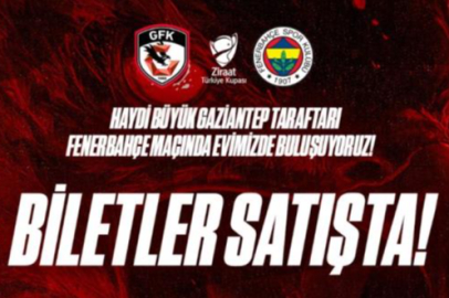 Gaziantep FK - Fenerbahçe kupa maçı biletleri satışta