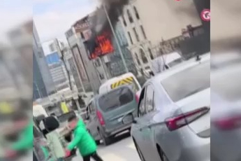 Baz istasyonunda korkunç yangın