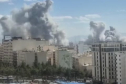 İsrail: Tahran'a geniş bir saldırı dalgası başlatıldı