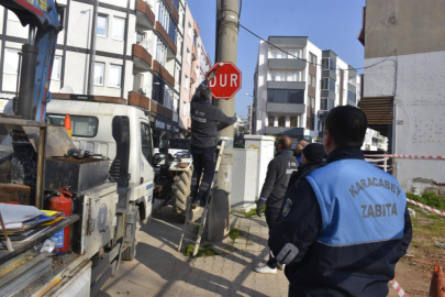 Karacabey'de tek yön uygulaması başladı