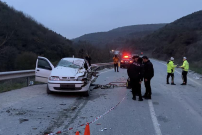 İftar saatinde feci kaza: 1 ölü, 2 yaralı