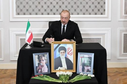 Aliyev'den İran Büyükelçiliği'ne başsağlığı ziyareti
