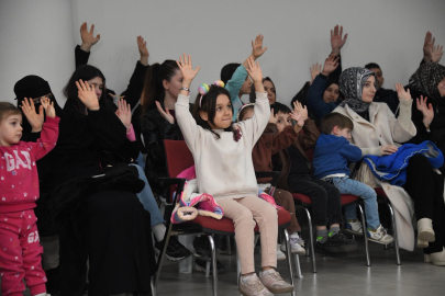 Demirtaş’taki çocuklar doyasıya eğlendi