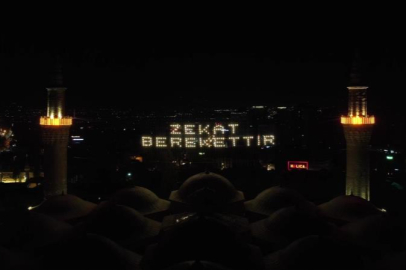 Ulucami'nin yeni mahyası Uludağ'dan görülüyor