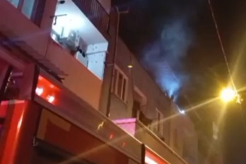Bursa'da çatı katında yangın