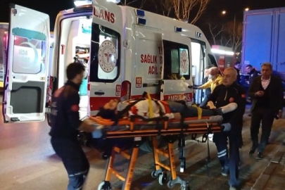 Bursa'da ikiye bölünen araçtan kurtuldu