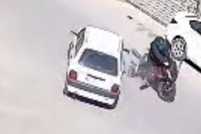 Motosiklet sürücüsü ölümden döndü