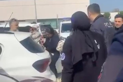 Bursa'da otoparkta panik dolu anlar