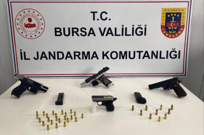 Bursa'da ruhsatsız silah operasyonu