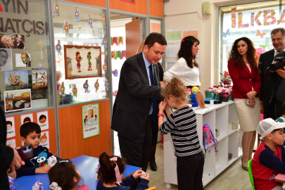 Başkan Aydın’dan çocuklara bayram ziyareti