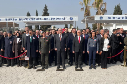 Bursa şehitlerini unutmadı