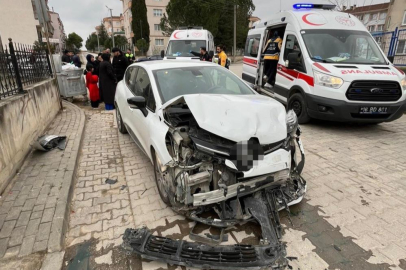 İnegöl'de korkunç kaza: 5 yaralı