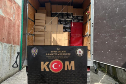 Bursa’da 6 milyon 360 bin kaçak makaron ele geçirildi