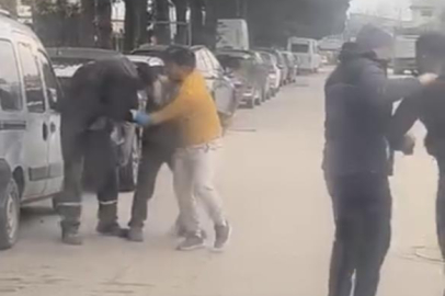 Bursa'da trafik adeta boks ringine döndü