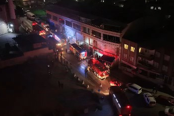 Bursa'da depoda yangın paniği