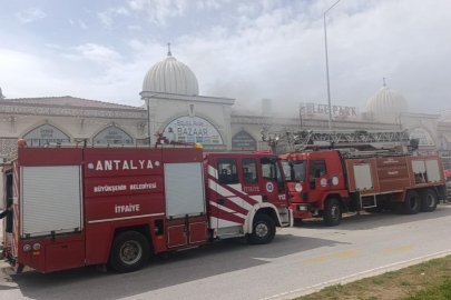 İş merkezinde yangın paniği