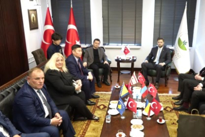 Kardeş şehirlerden Başkan Aydın’a ziyaret