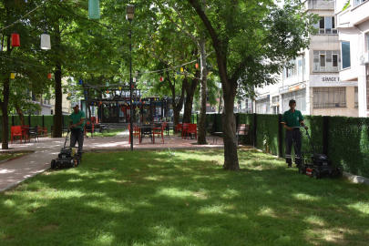 Yıldırım'da parklara ‘bahar’ bakımı