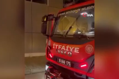 Bursa'da otel odasında yangın paniği