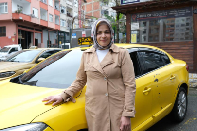 Rize'nin kadın taksi şoförü takdir görüyor