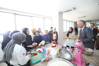 Başkan Taban’dan İNESMEK kursiyerlerine ziyaret