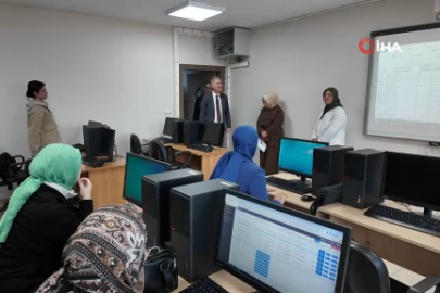 Başkan Taban’dan İNESMEK kursiyerlerine ziyaret