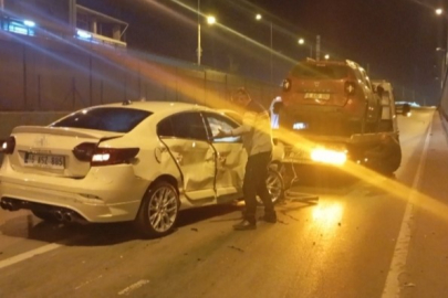 Bursa'da 3 araç birbirine girdi: 6 yaralı