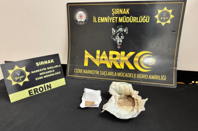 Eroini sakladığı yer pes dedirtti