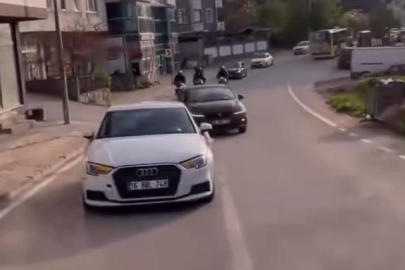 Bursa'da düğün konvoyunda tehlikeli şov