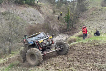 Bursa'da Off-Road yarışında nefes kesen anlar