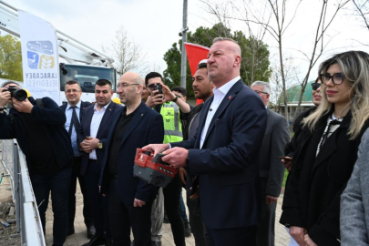 Karacabey'de hamam ve sauna kompleksinin temelleri atıldı