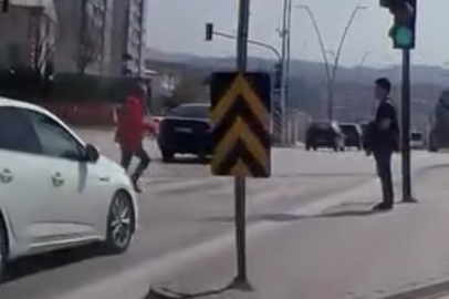 Bursa'da facia teğet geçti