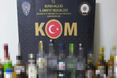 Bursa’da sahte içki operasyonu
