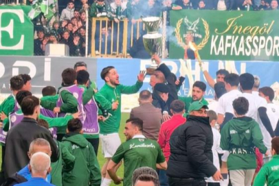 İnegöl Kafkas Spor Kulübü şampiyon oldu, 2. Lig'e yükseldi
