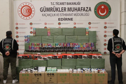 Kapıkule'de 33 milyon liralık kaçak eşya ele geçirildi