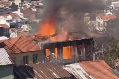 Metruk binada yangın paniği