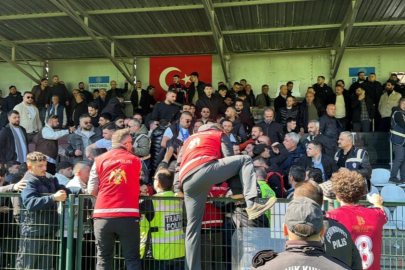 Play-Off maçı sonrası tribünde kavga çıktı