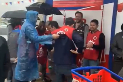 Bursa'da Aksa Doğalgaz işçilerinden iş bırakma eylemi