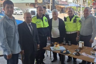 28 yıllık polis memuru telsizden veda etti