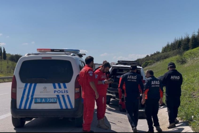 Bursa'da ekipleri alarma geçiren 'otoyola çocuk bırakıldı' ihbarı