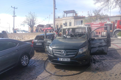 Nevşehir’de araç yangını: 3 araç hasar gördü