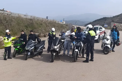 Bursa'da motosikletlilere sıkı kontrol