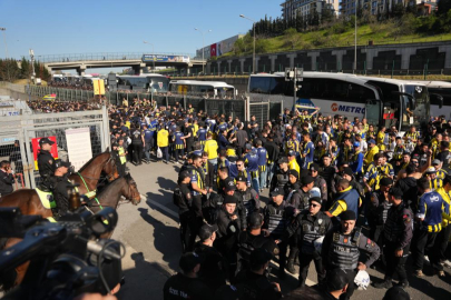 Fenerbahçe taraftarı, RAMS Park'a ulaştı