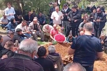 Gelin çiçeği, damadın mezarına konuldu