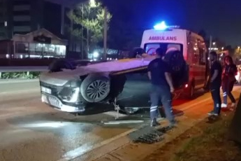 Osmangazi'de korkutan kaza: 1 yaralı