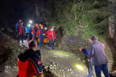 Uçurumdan düşen genç için seferber oldular